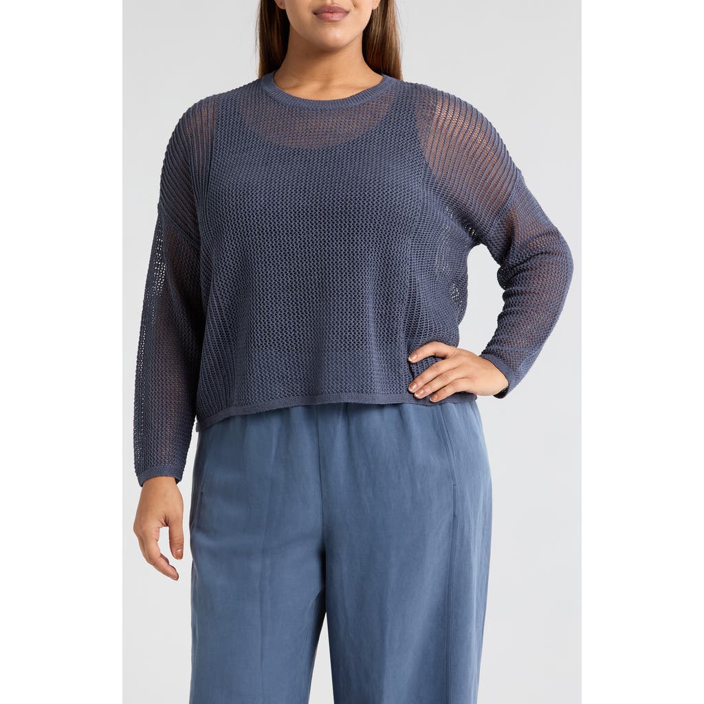 EILEEN FISHER EILEEN FISHER OPEN STITCH SWEATER
