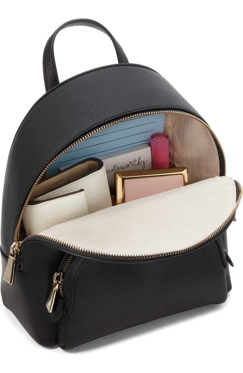 Kate Spade New York small hudson pebbled leather backpack, Alternate, color,