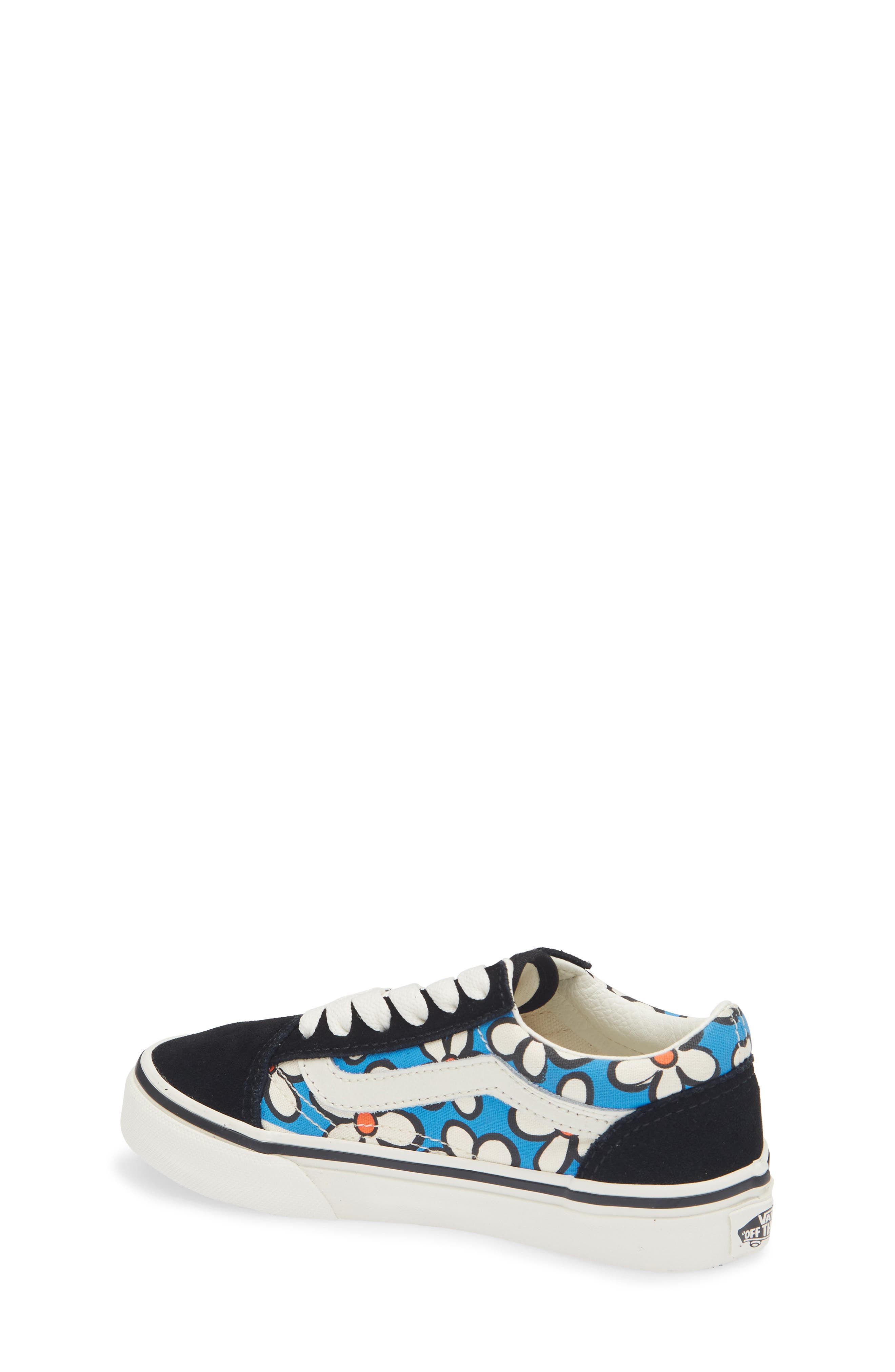 Vans Kids' Old Skool Sneaker, Alternate, color, Painted Floral Bright Azure
