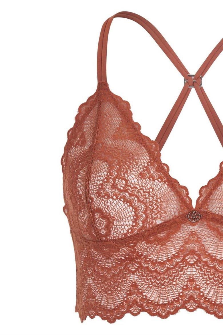 Flame Bralette, Alternate, color, Cinnamon