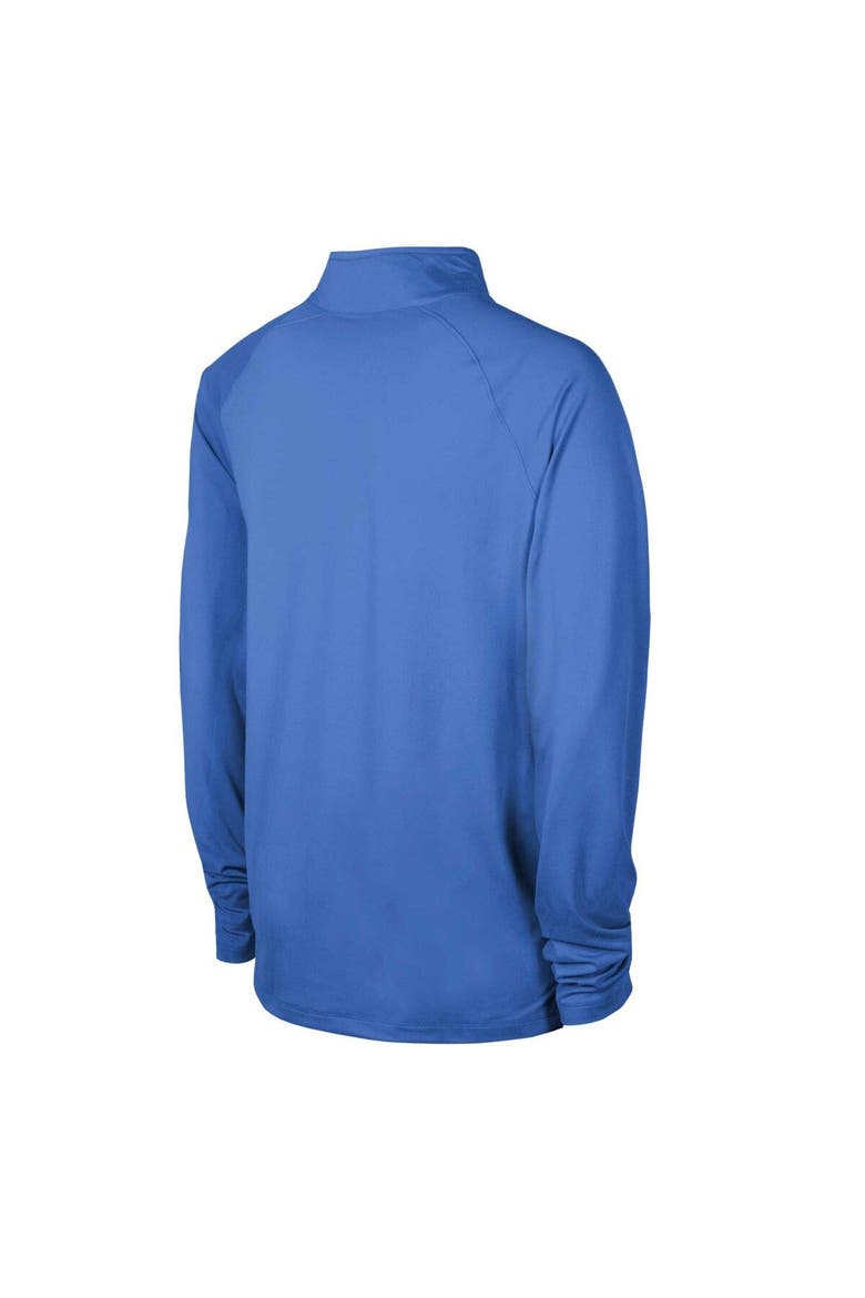 Men's Powder Blue Los Angeles Chargers Combine Authentic Raglan Quarter-Zip Top, Alternate, color, Powder Blue
