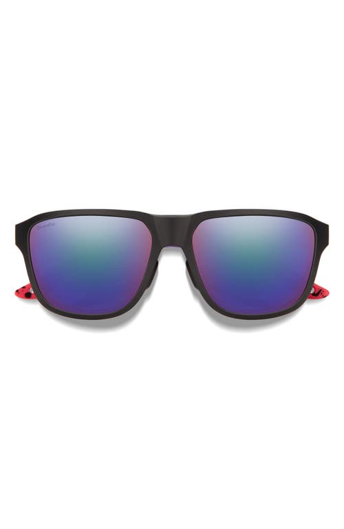 Smith Embark 58mm Chromapop™ Polarized Square Sunglasses In Wild Child/chromapop Violet