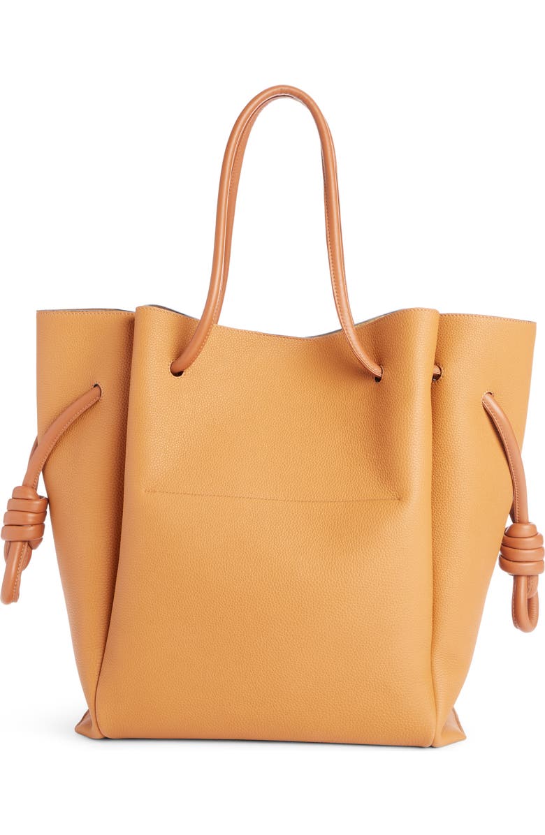 Loewe Flamenco Knot Leather Tote, Alternate, color,
