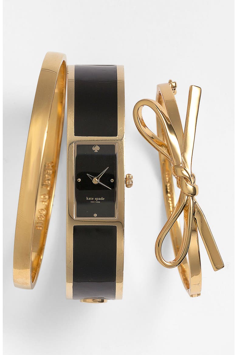 'carousel' bangle watch, 15mm x 16mm, Main, color, GOLD/ BLACK