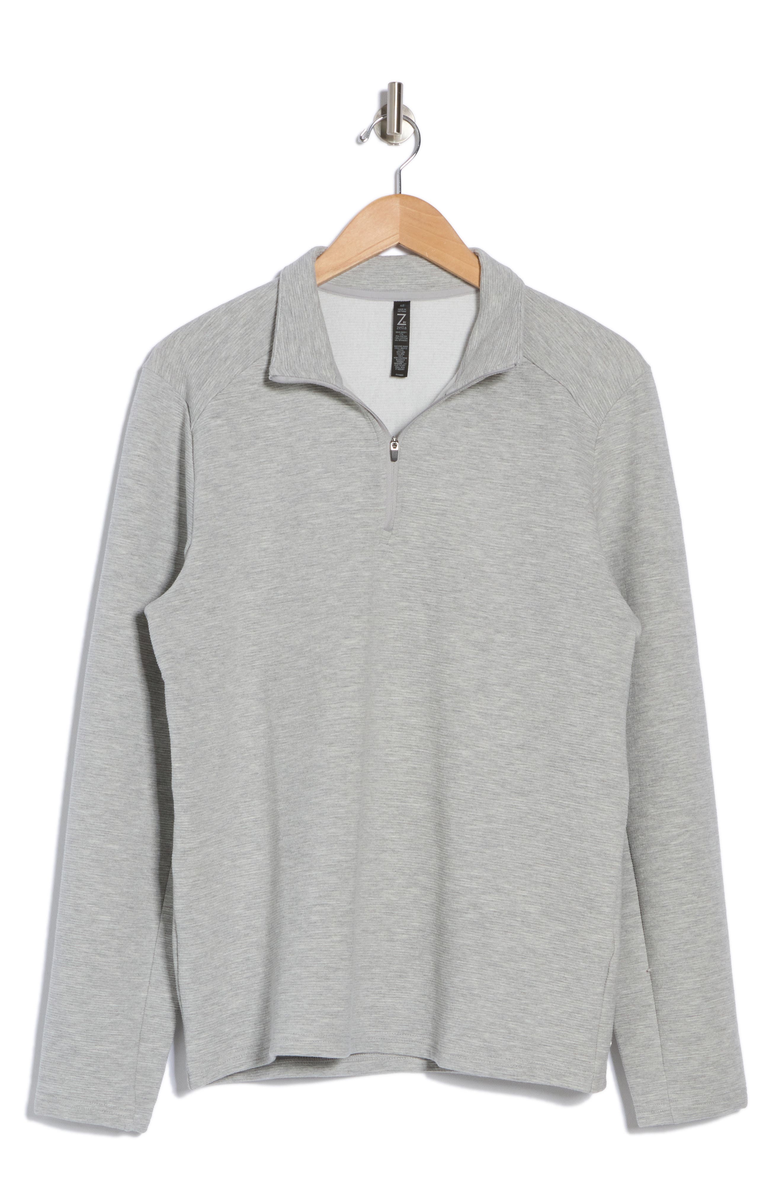 Z by Zella Cascade Ottoman Quarter Zip Sweatshirt (Men) | Nordstromrack