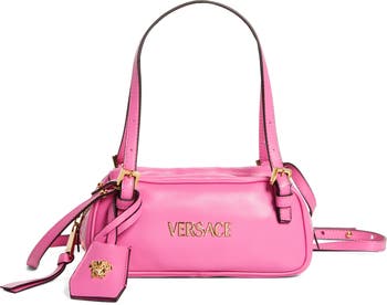 Mini Logo East/West Leather Shoulder Bag