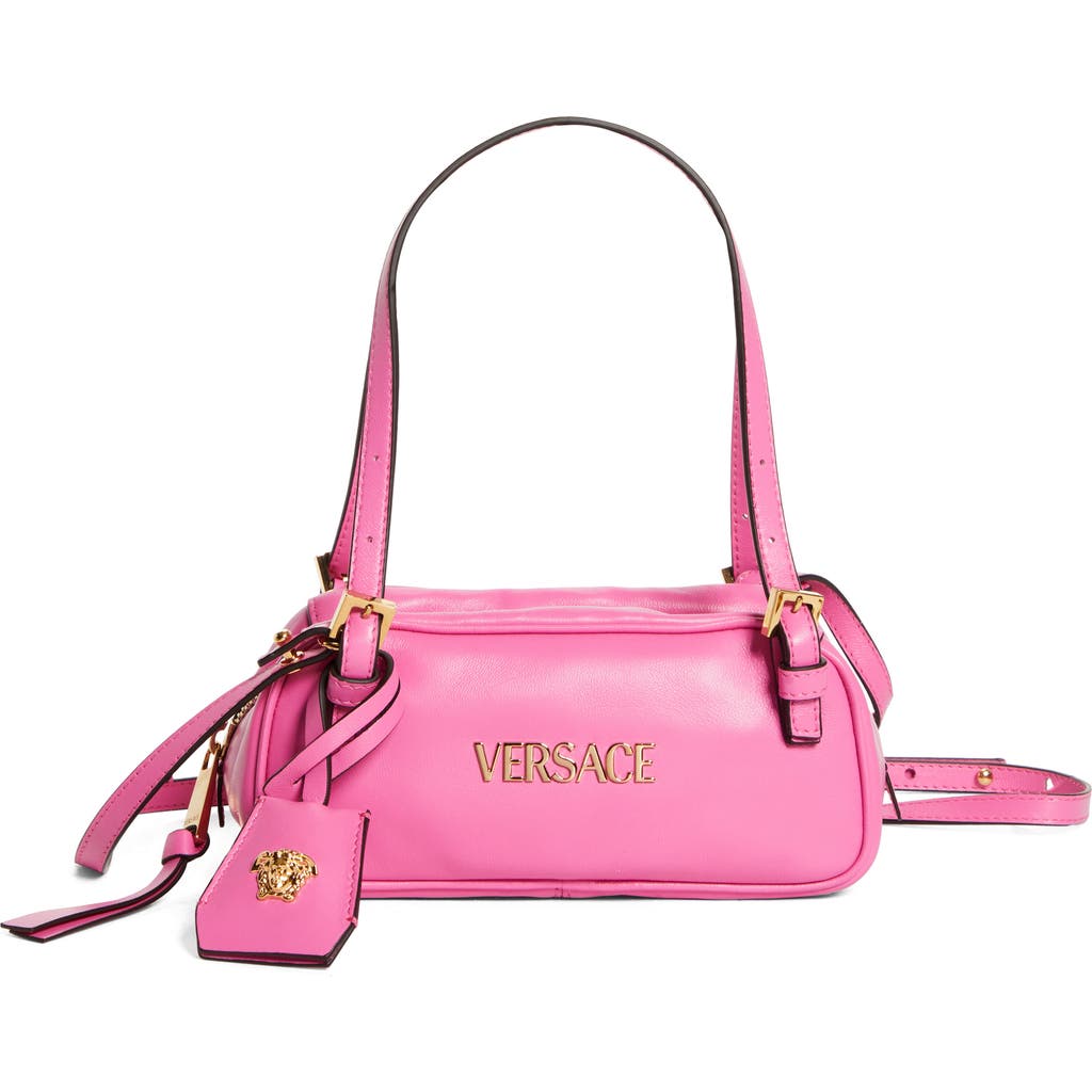 Versace Mini Logo East/west Leather Shoulder Bag
