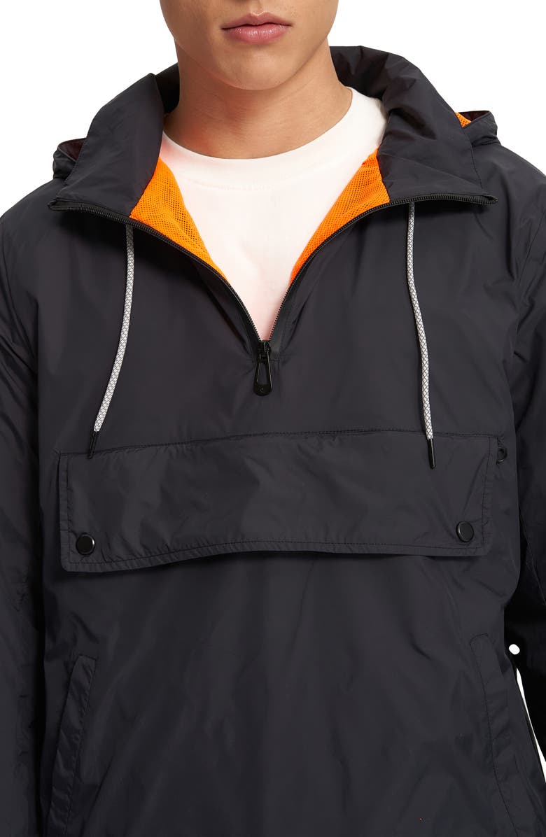 Noize Valen Water Resistant Anorak, Alternate, color, Black