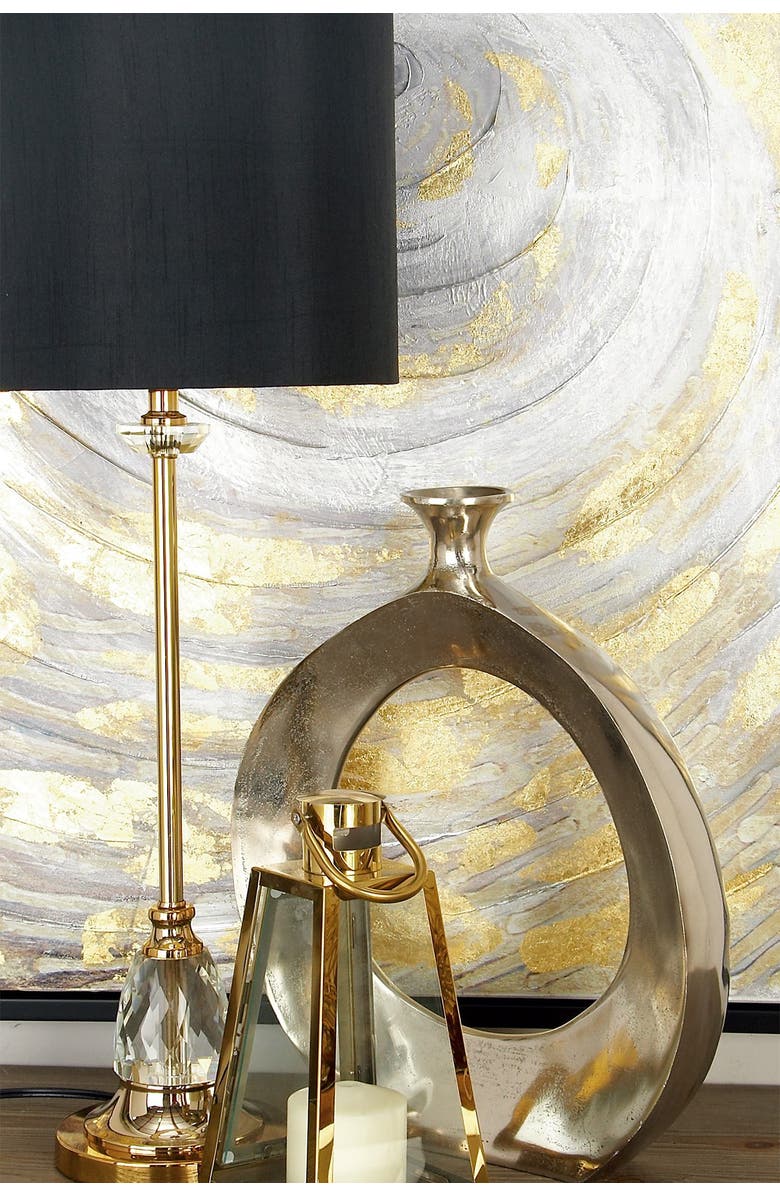 WILLOW ROW Contemporary Blemished Aluminum Vase, Alternate, color,