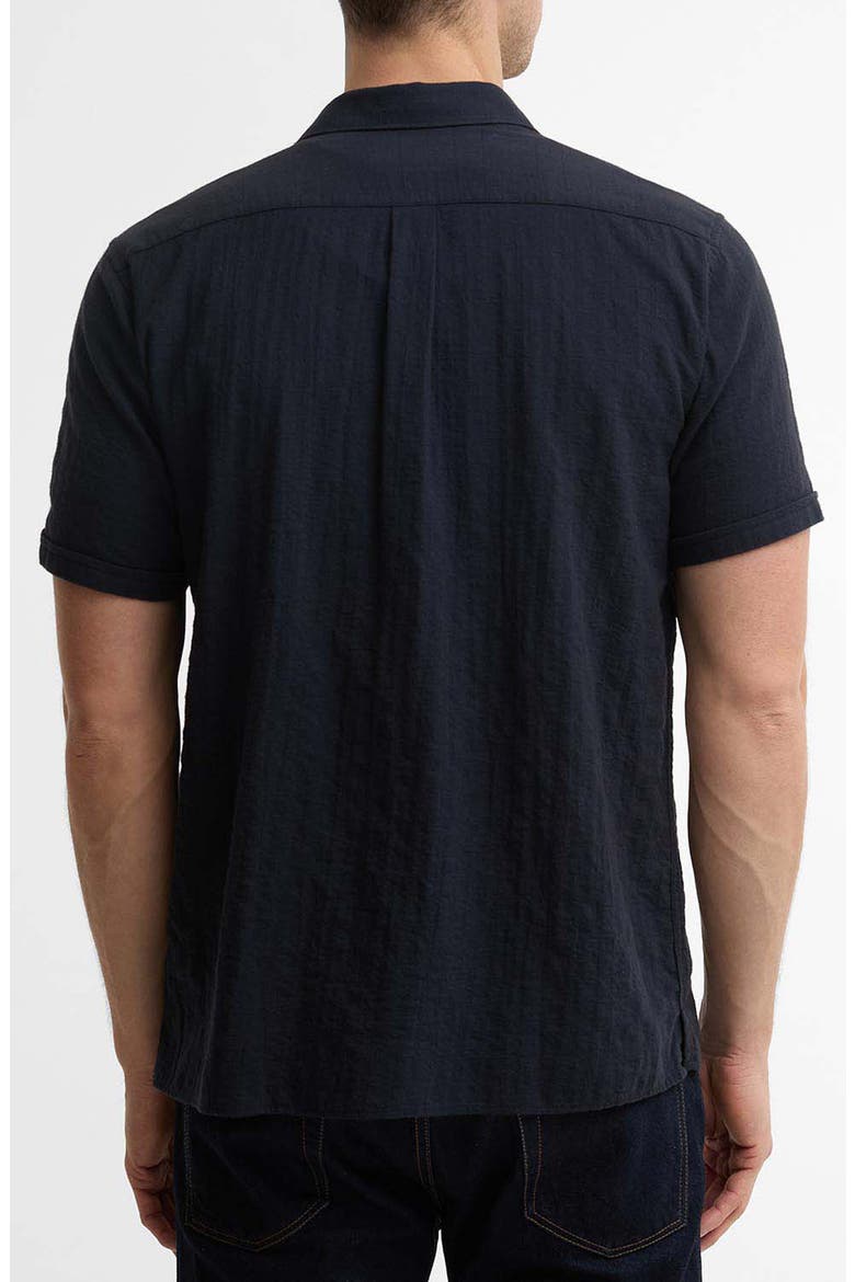Kingswood Short Sleeve Cotton Ripstop Button-Up Shirt, Alternate, color, DARK NAVY