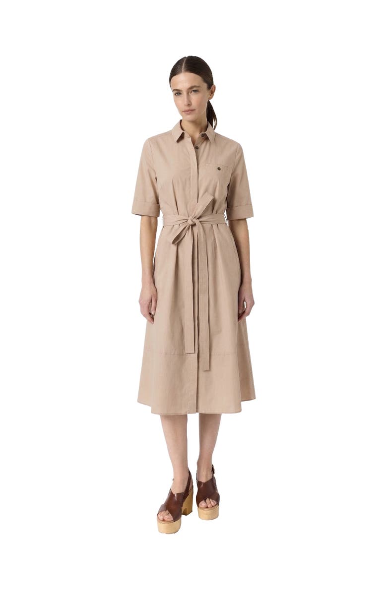 GERARD DAREL Rana Midi Shirt Dress, Alternate, color, Beige