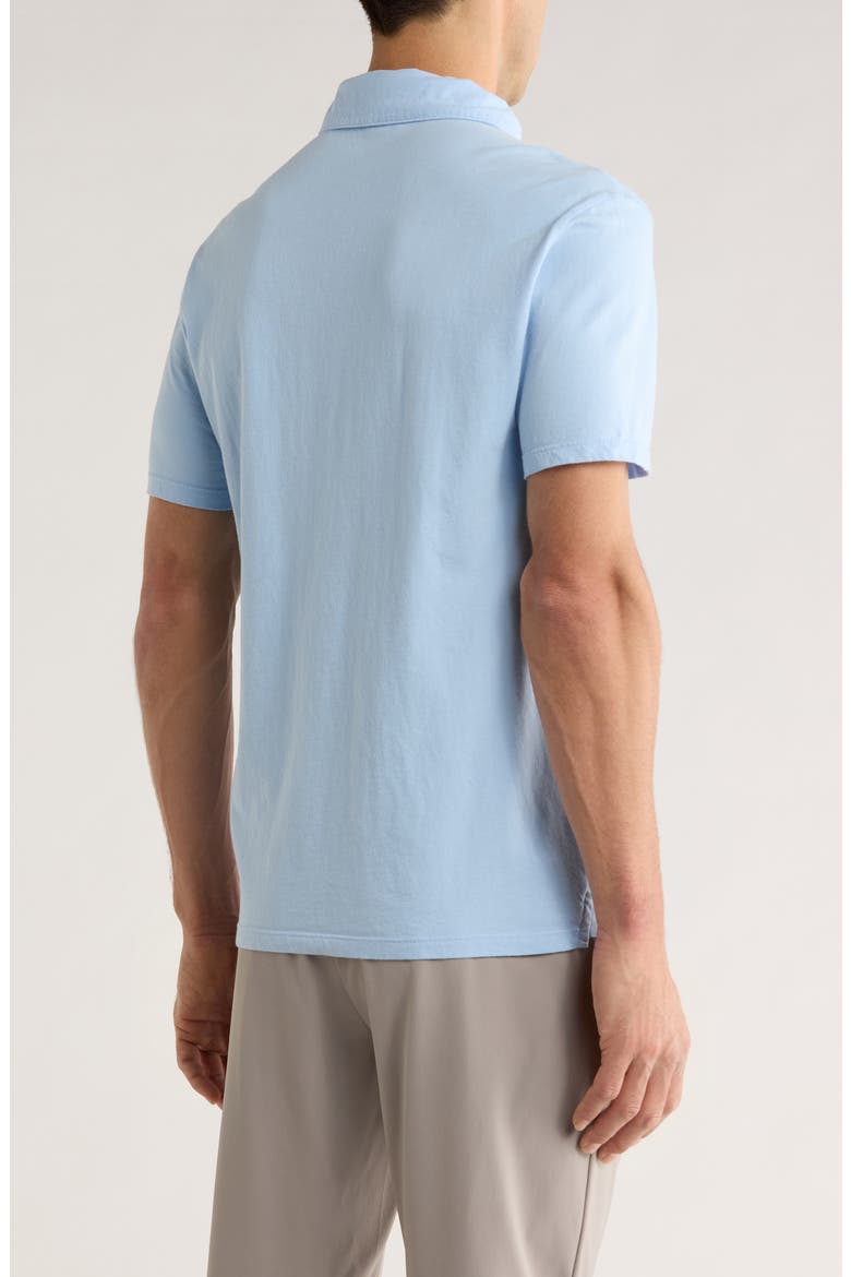 Regular Fit Garment Dyed Cotton Polo, Alternate, color, WASHED RAINWATER