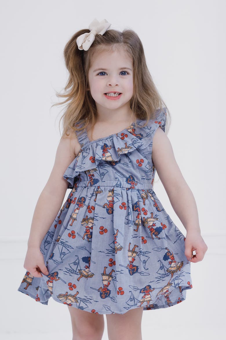 Moana Chambray Dress, Alternate, color, Moana Light Blue