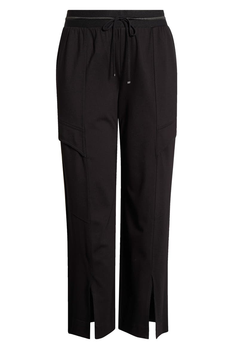 Glider Skyrise Pull-On Wide Leg Pants, Alternate, color, BLACK