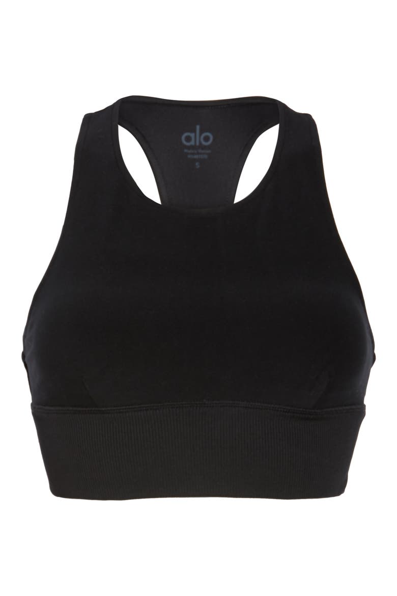 Serenity Alosoft Bra, Alternate, color, BLACK