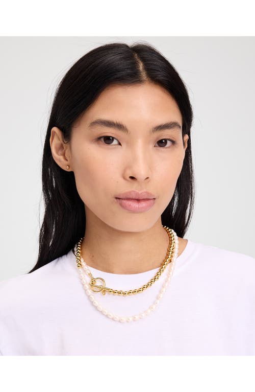 Kate Spade New York Freshwater Pearl Toggle Necklace