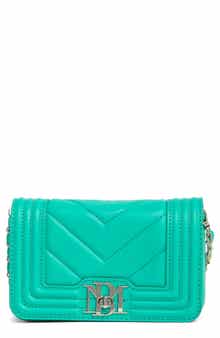 Badgley Mischka Collection Small Chevron Quilted Crossbody Bag