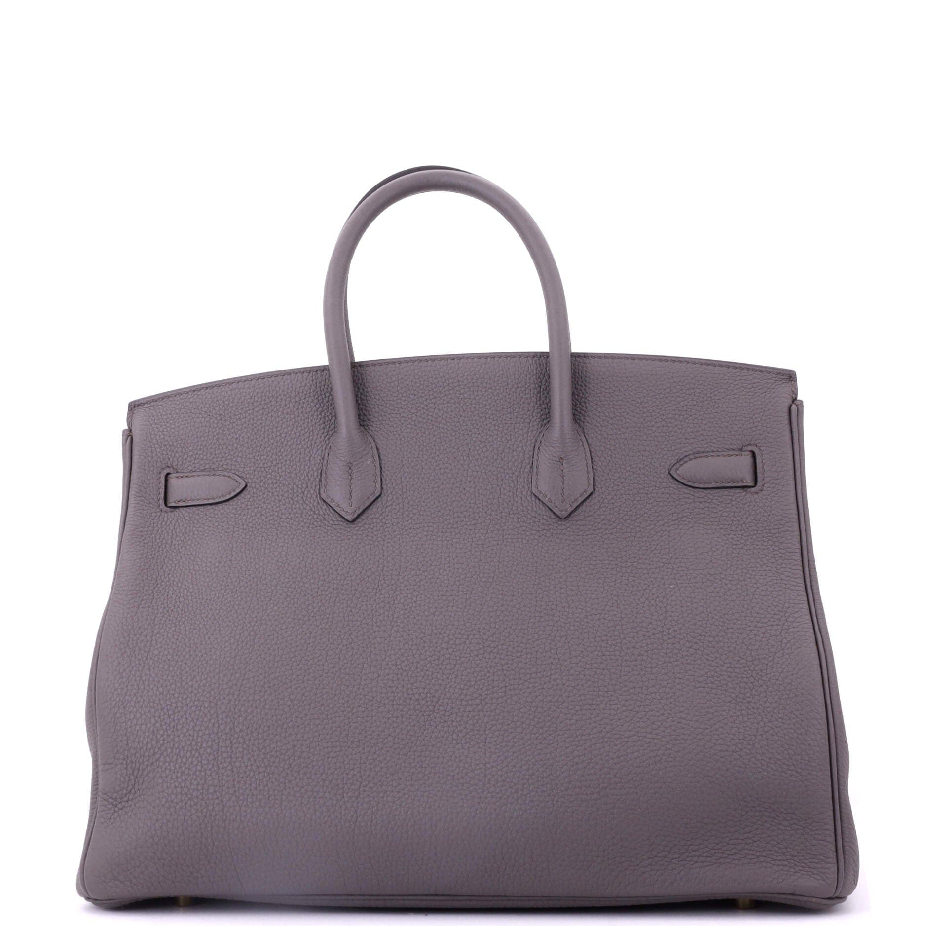 Pre-Owned Hermes Birkin Handbag Grey Togo with Gold Hardware 35, Alternate, color, 