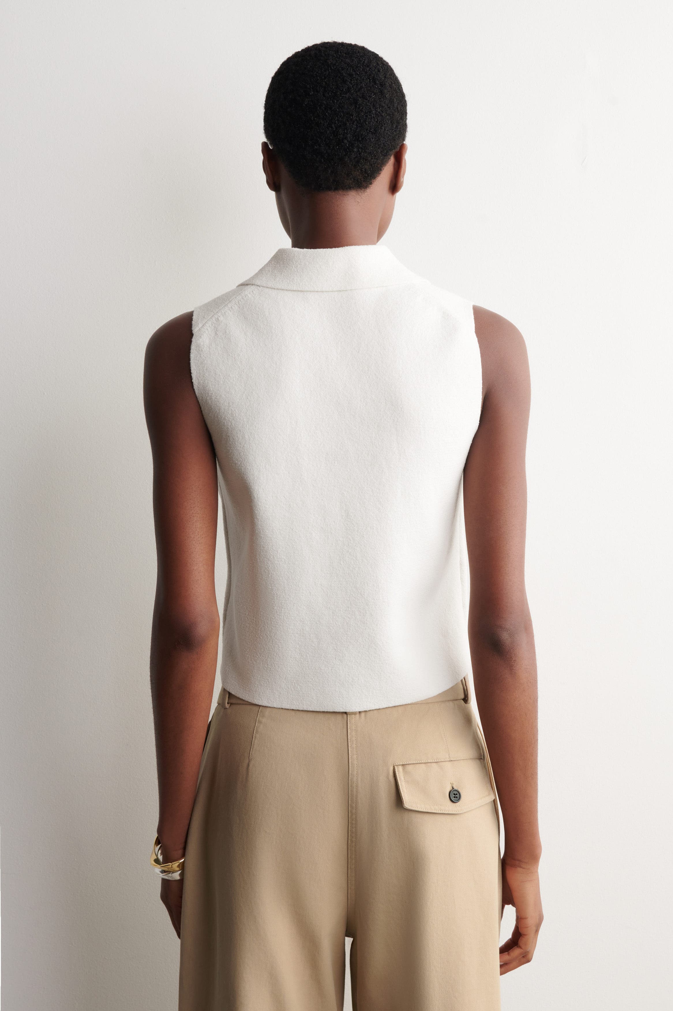 COS ブークレニットベスト　ホワイト COS Bouclé-Knit Vest (Women) | Nordstrom
