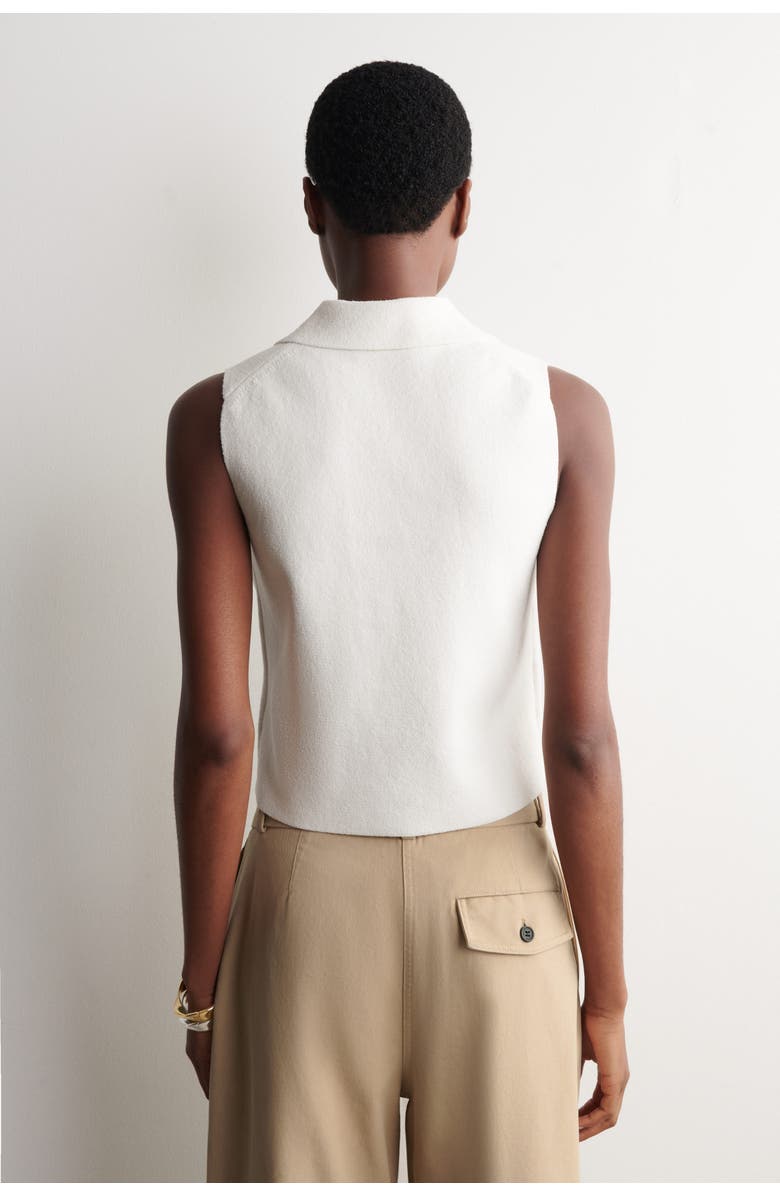 COS Bouclé-Knit Vest, Alternate, color, White