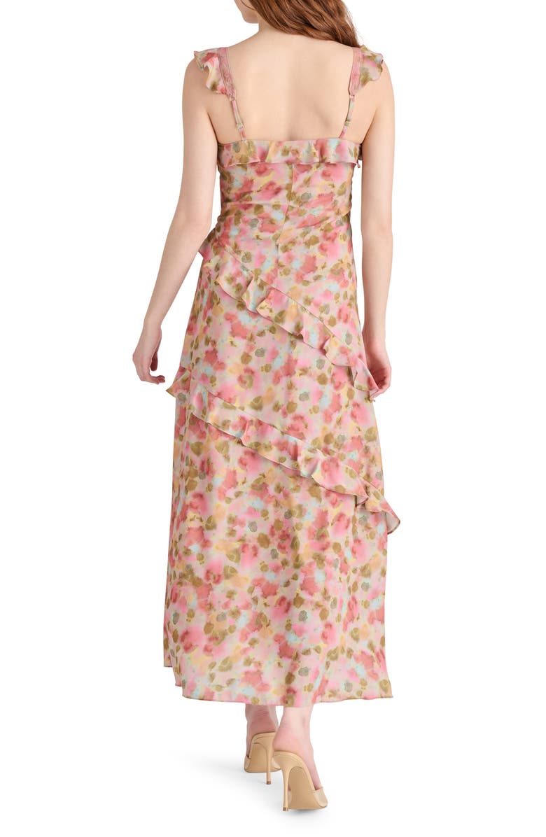Steve Madden Versailles Floral Ruffle Dress, Alternate, color, Watercolor Confetti