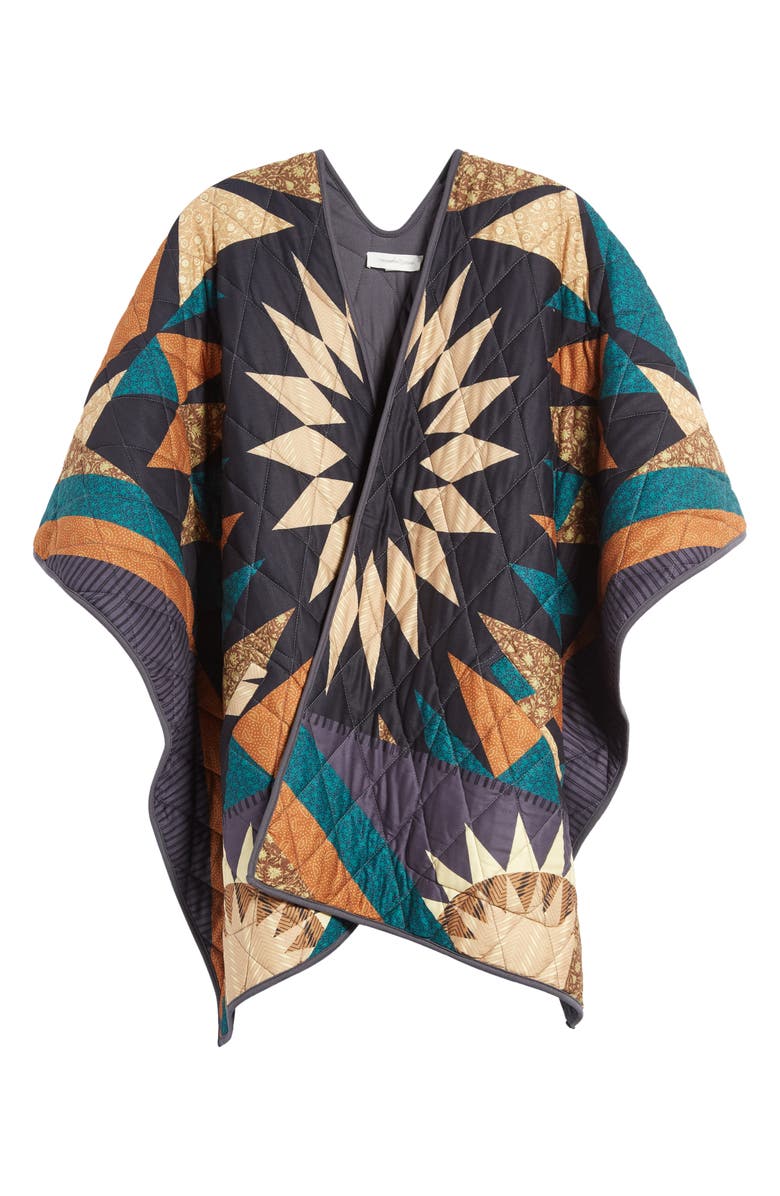 Treasure & Bond Quilted Ruana, Alternate, color,