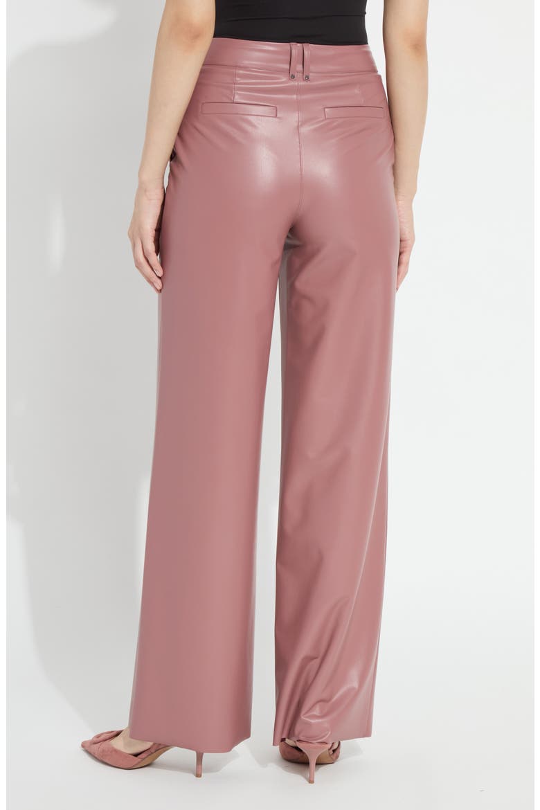 Ada Faux Leather Wide Leg Pants, Alternate, color, ANTIQUE ROSE