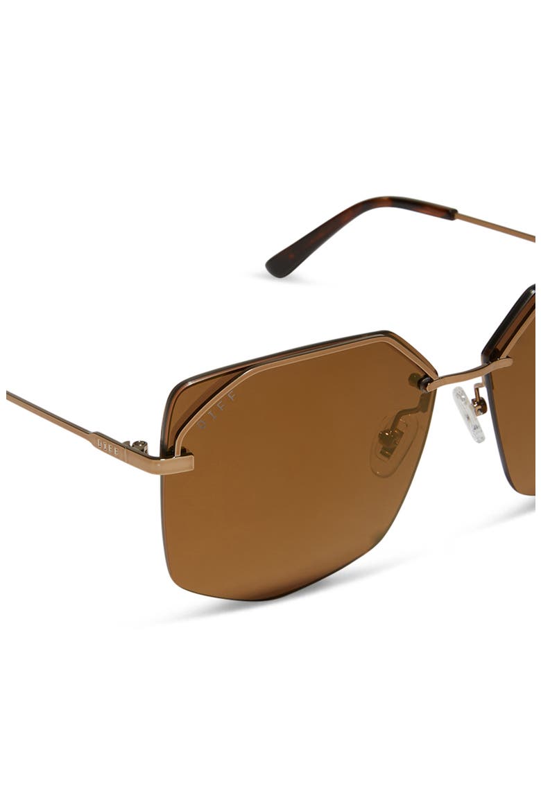 Bree 62mm Square Sunglasses, Alternate, color, COPPER METAL/ COPPER