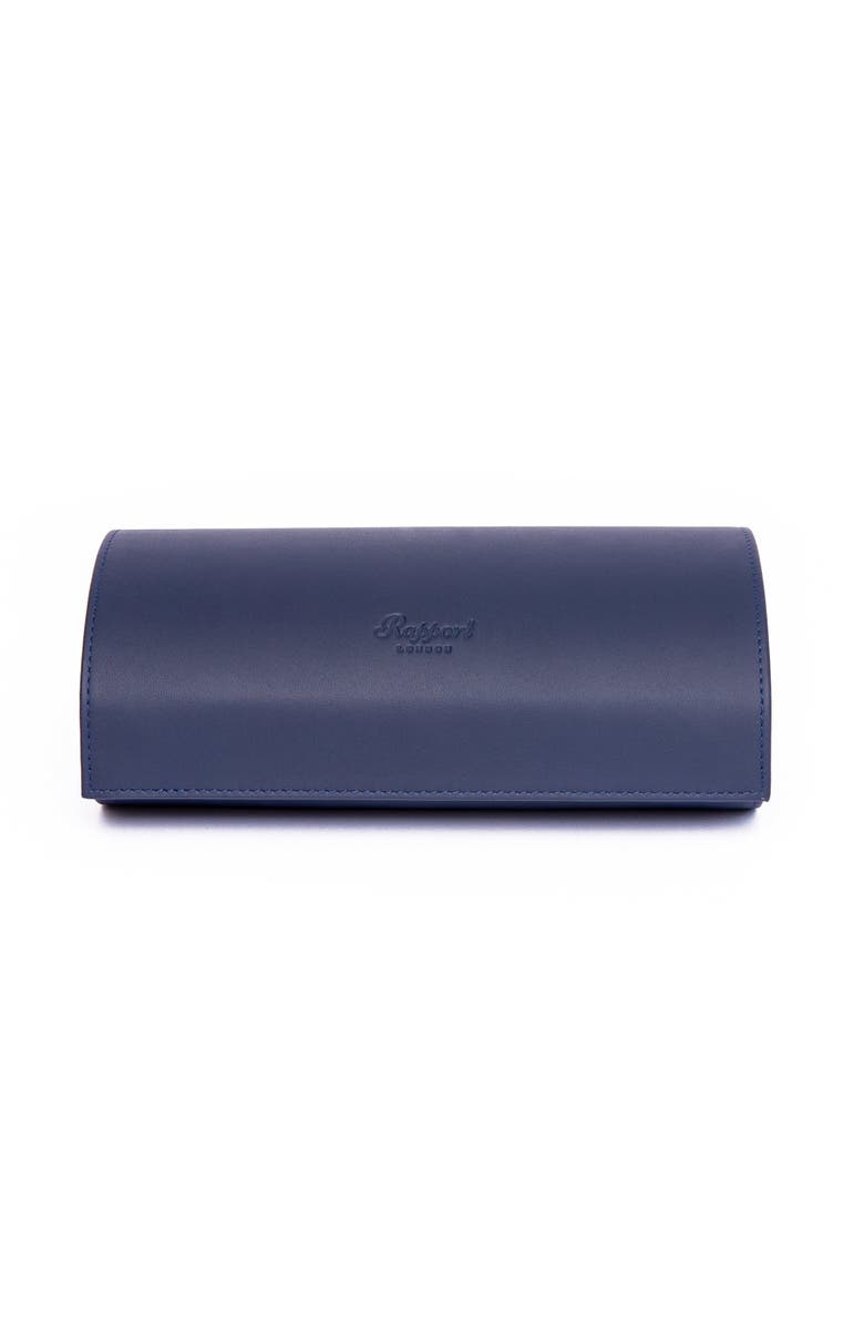 Rapport London HYDE PARK THREE WATCH ROLL, Alternate, color, Navy