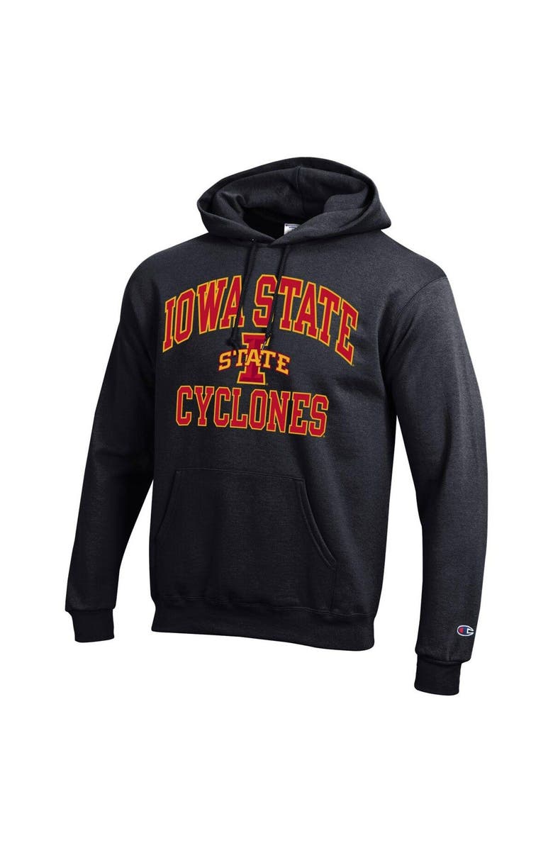 Champion Men's Champion Black Iowa State Cyclones High Motor Pullover Hoodie, Alternate, color, Black