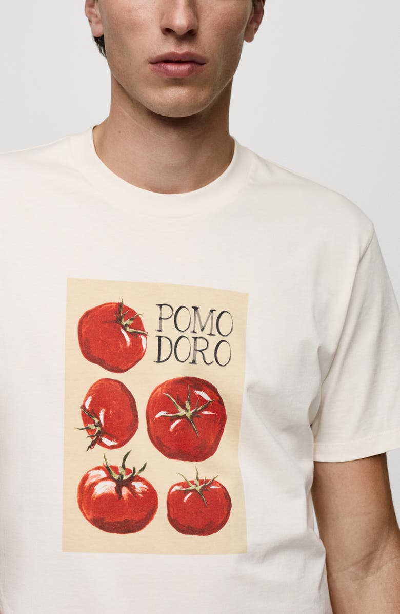 MANGO Pomodoro Regular Fit Graphic T-Shirt, Alternate, color, 