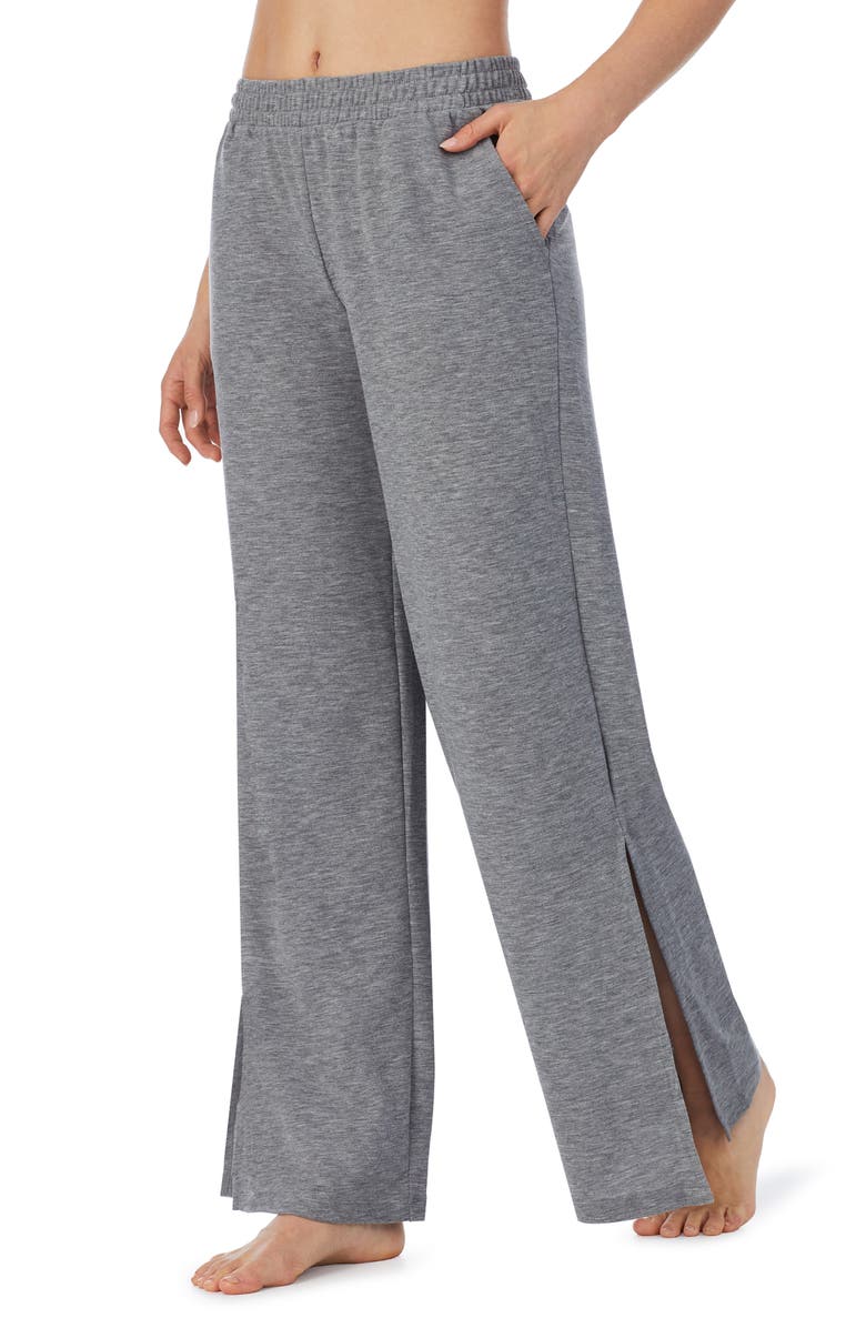 Refinery29 Side Slit Wide Leg Jersey Pajama Pants, Main, color, 