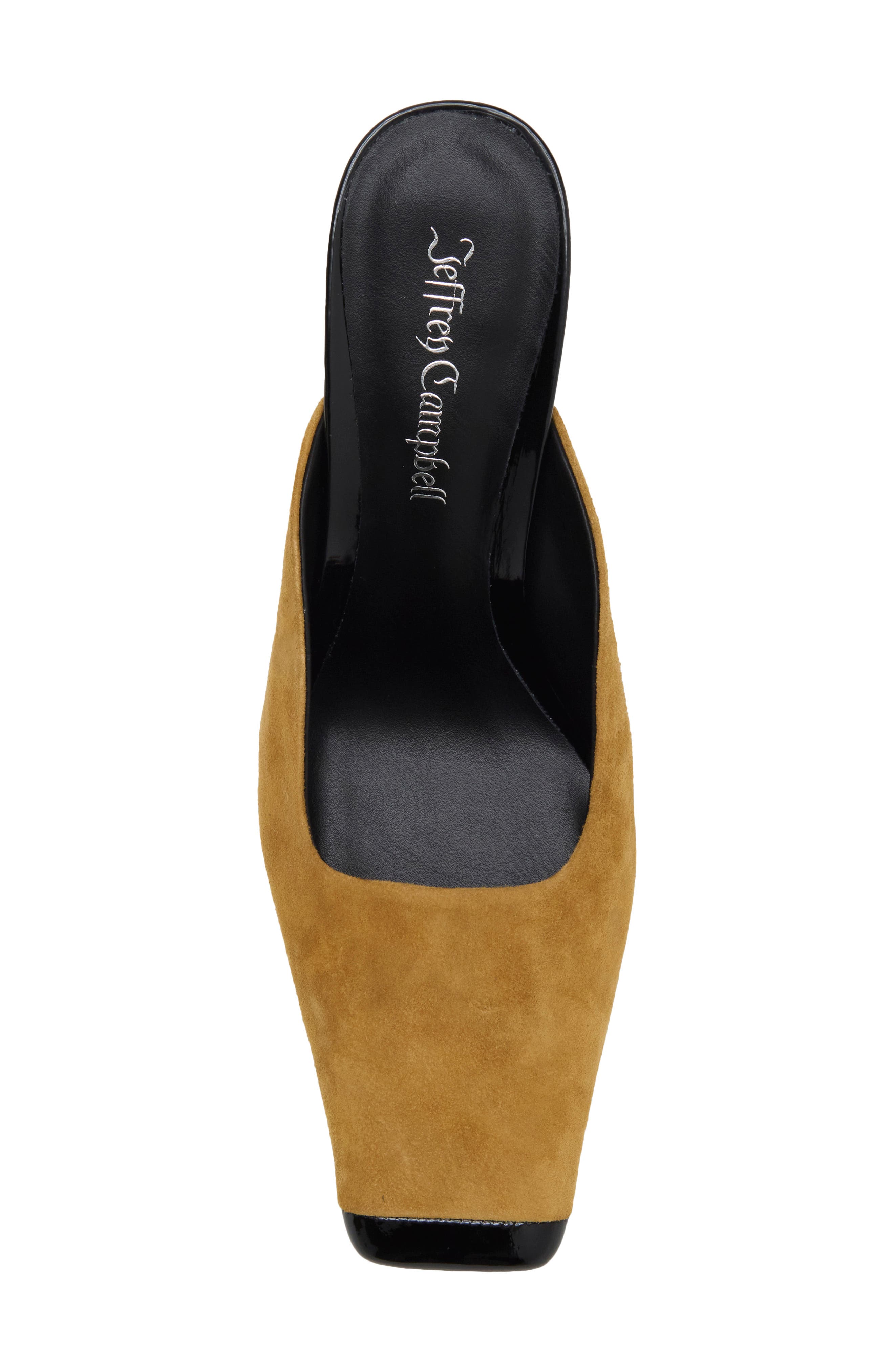 Pathos Leather Mule, Alternate, color, BEIGE SUEDE BLACK COMBO