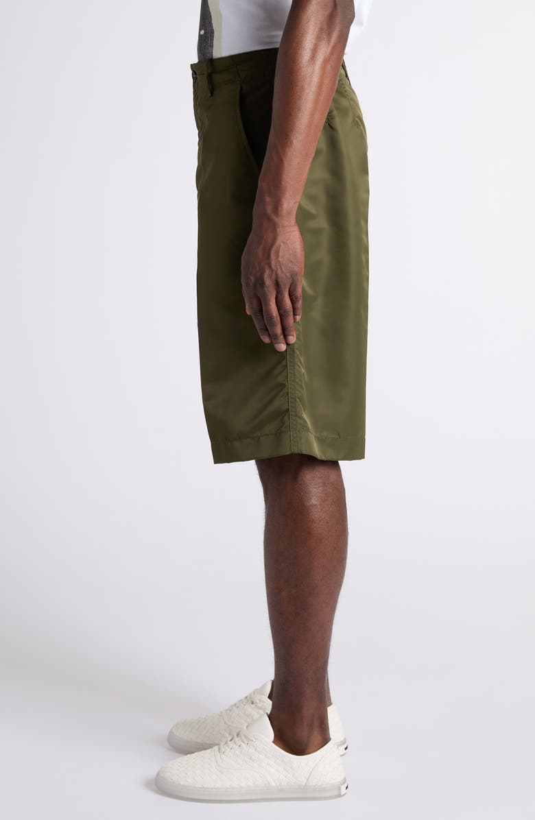 Bottega Veneta Water Repellent Nylon Satin Shorts, Alternate, color, 3293 Shrub