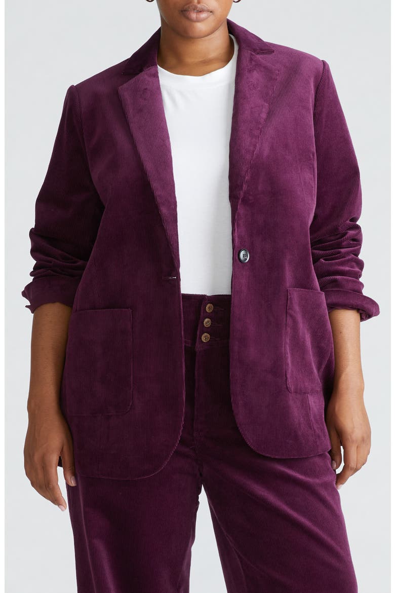 Davis Corduroy Blazer, Main, color, VIOLETTE