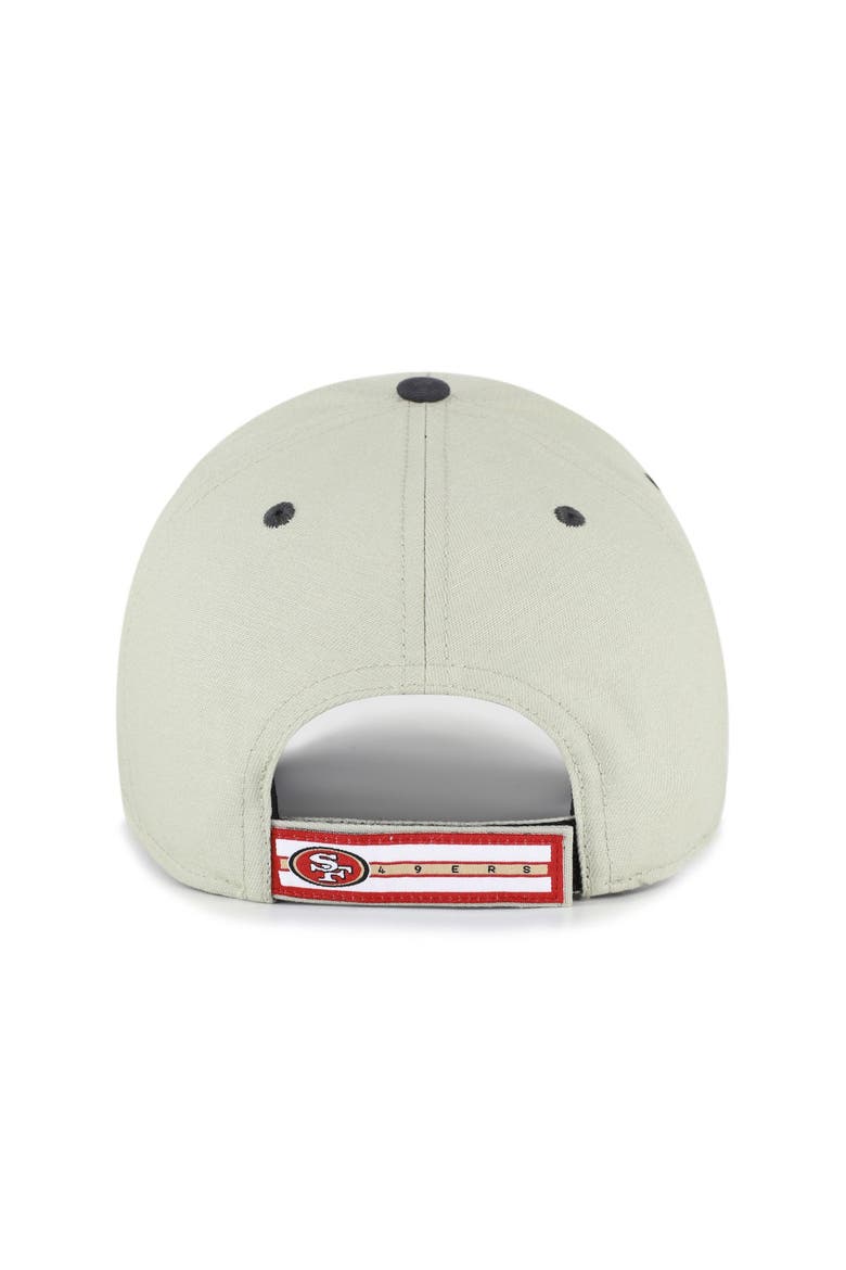 Men's '47  Gray/Black San Francisco 49ers Half Block Text MVP Adjustable Hat, Alternate, color, Gray
