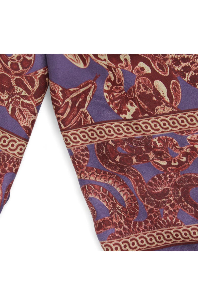 Monzlapur Silk Snake Scarf, Alternate, color, Purple X Vino