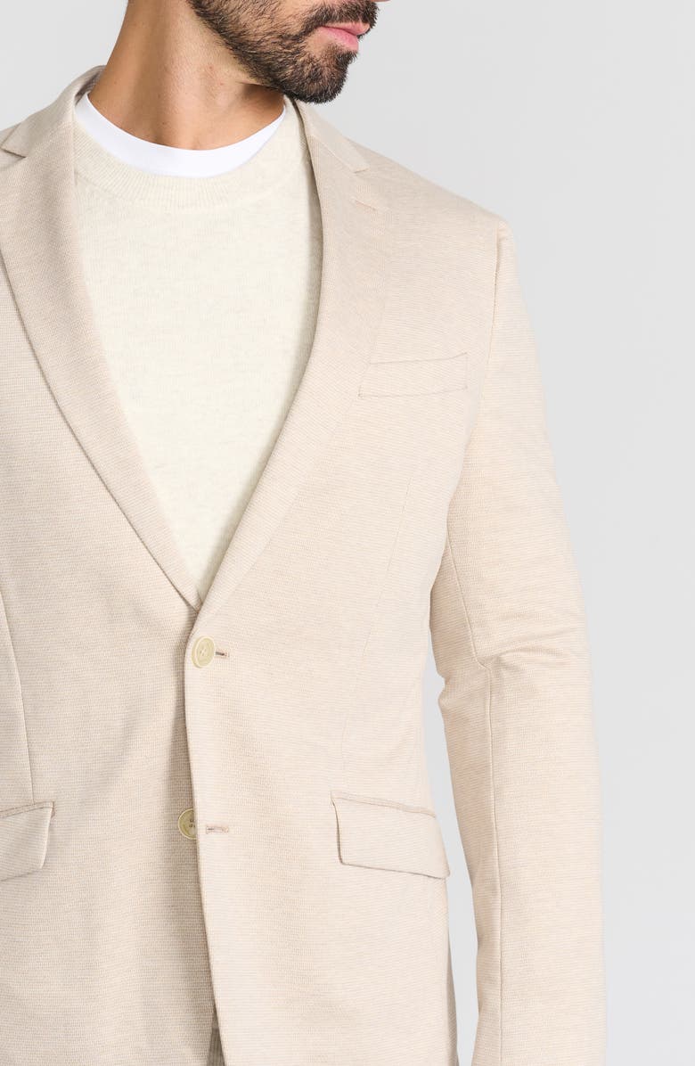 SAVILE ROW CO Tan Textured Neat Knit Sport Coat, Alternate, color, Tan