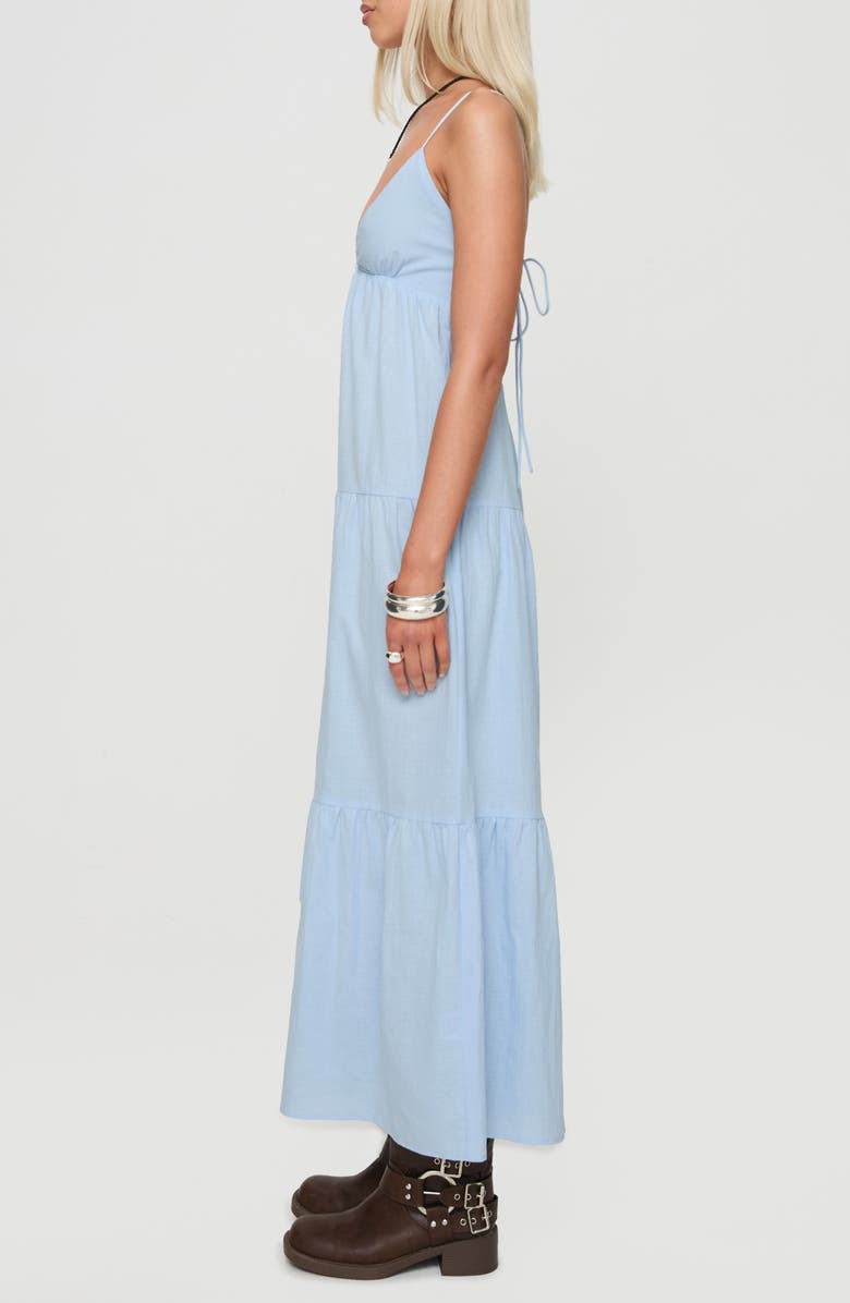 Princess Polly Chelsea Tiered Maxi Dress, Alternate, color, Blue