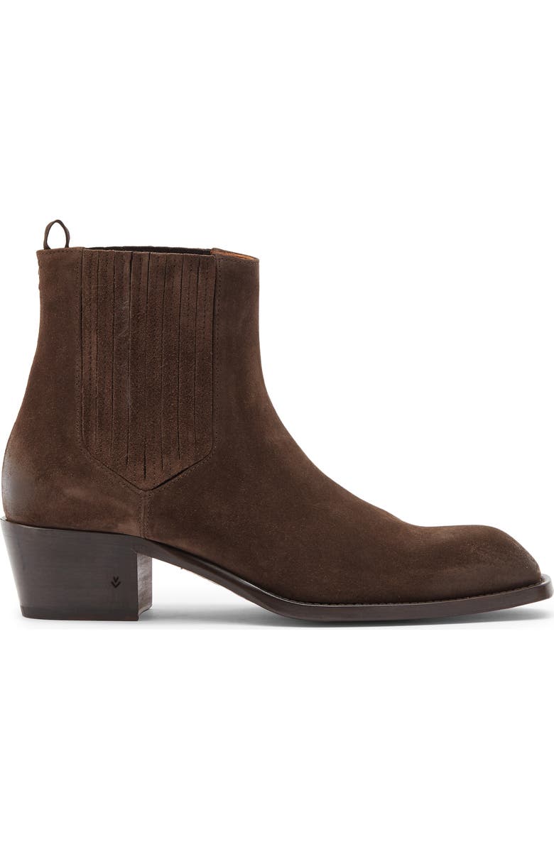 John Varvatos Rustin Chelsea Boot, Alternate, color, Chocolate