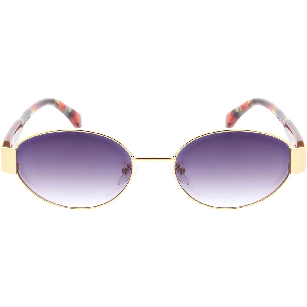 Bcbg 65mm Metal Oval Sunglasses