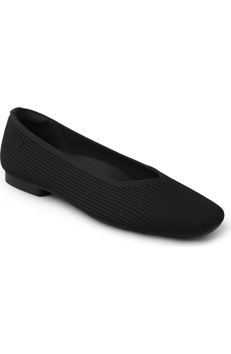 VIVAIA Square-Toe V-Cut Flats, Main, color,