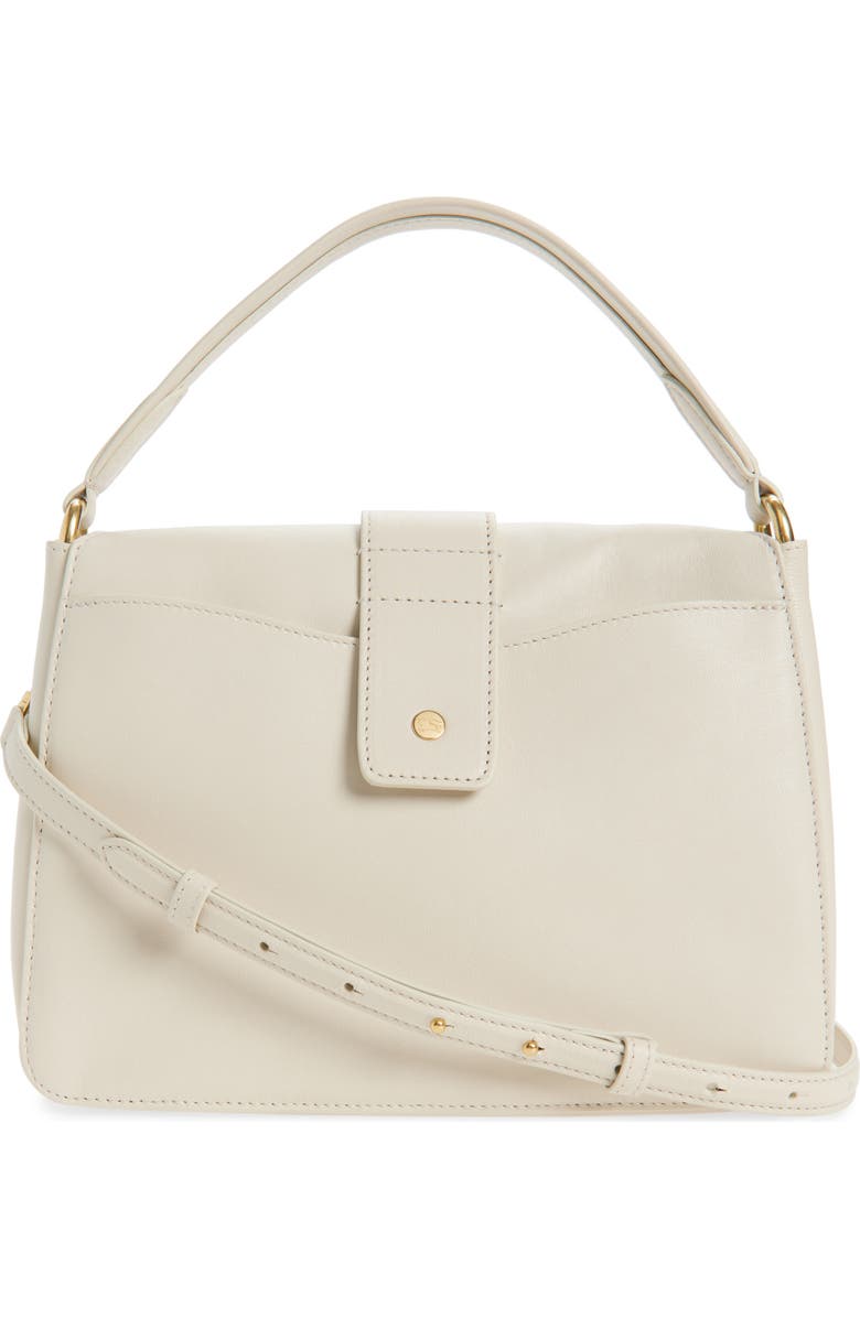 Burberry Small Rider Leather Top Handle Bag, Alternate, color, Soap