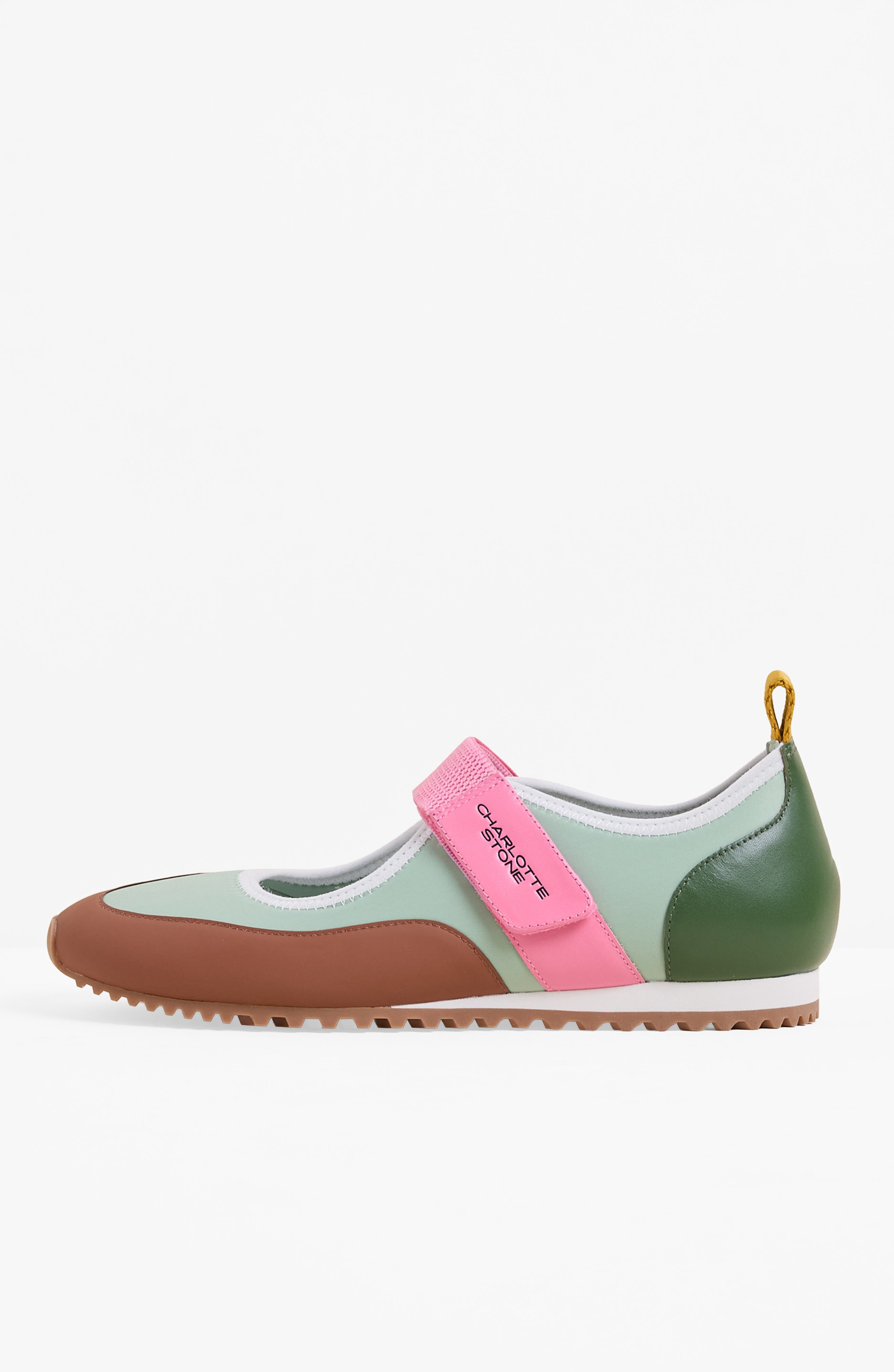 Charlotte Stone Mable Mismatched Ballet Sneaker, Alternate, color, Nassau