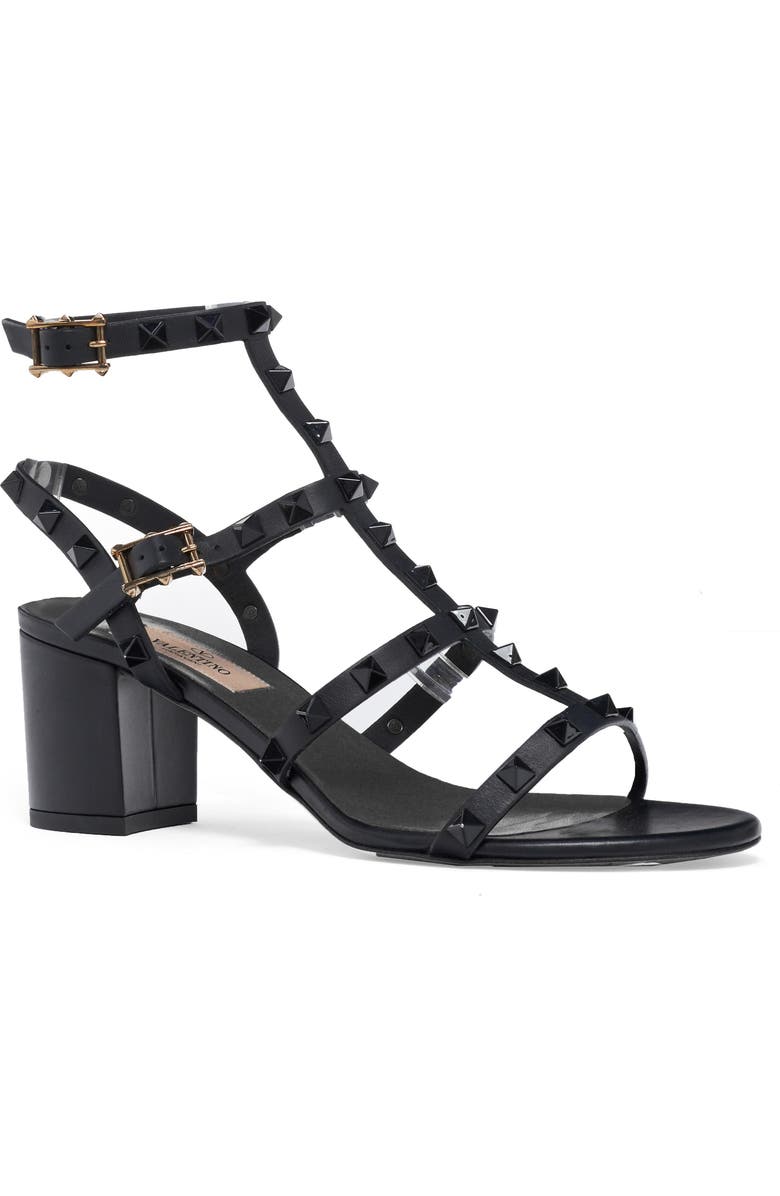 Valentino Garavani Rockstud Block Heel Sandal, Main, color,