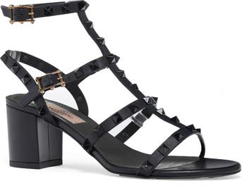 Valentino Garavani Rockstud Block Heel Sandal (Women) | Nordstrom