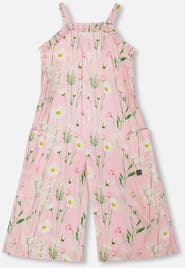 Deux par Deux Viscose Flowers Sleeveless Jumpsuit