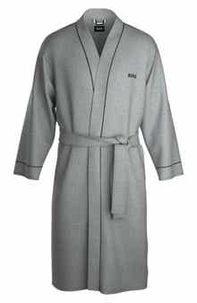 BOSS Men's Piped Cotton Robe