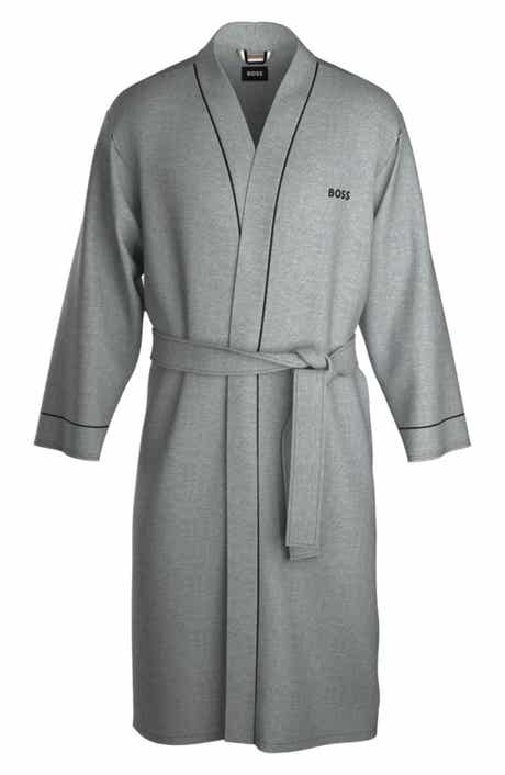 BOSS Men's Piped Cotton Robe