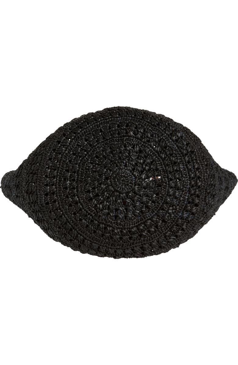 Saint Laurent Medium Panier Crochet Straw Tote, Alternate, color,